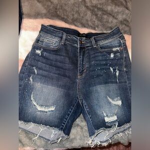 Judy Blue Distressed Shorts